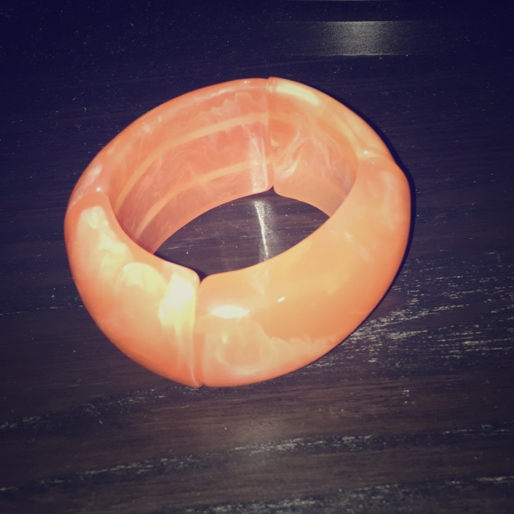 Bracelet (peach color with some white)